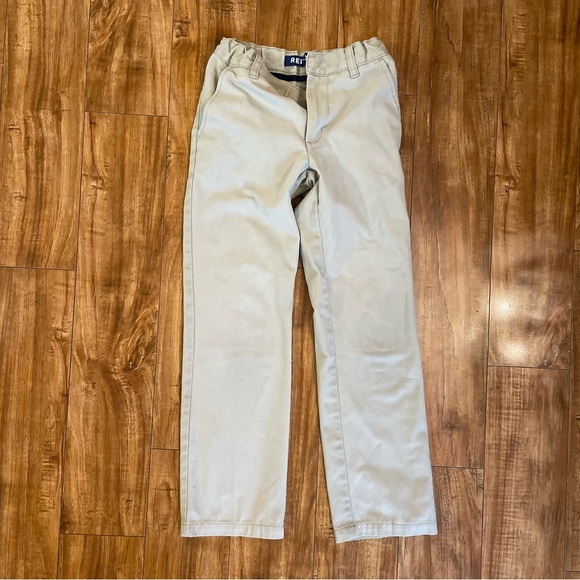 FRENCH TOAST Boys Relaxed Khaki Slim Uniform Pants Waist Tighteners Size 10 - Picture 1 of 10